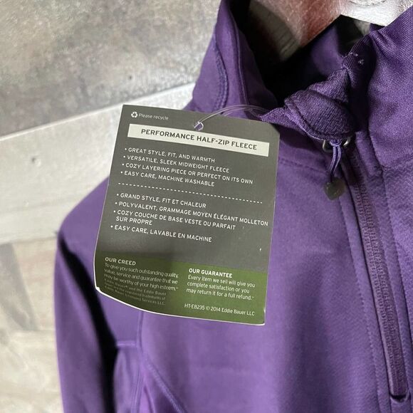NWT Eddie Bauer 1/2 Zip Pullover Small - Picture 2 of 5